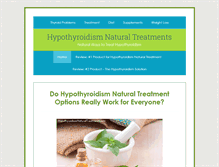 Tablet Screenshot of hypothyroidismnaturaltreatments.com